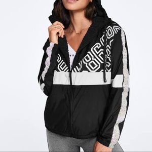 VS PINK Sherpa Lined Campus Full-Zip Anorak